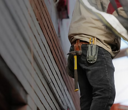 Construction management worker on site